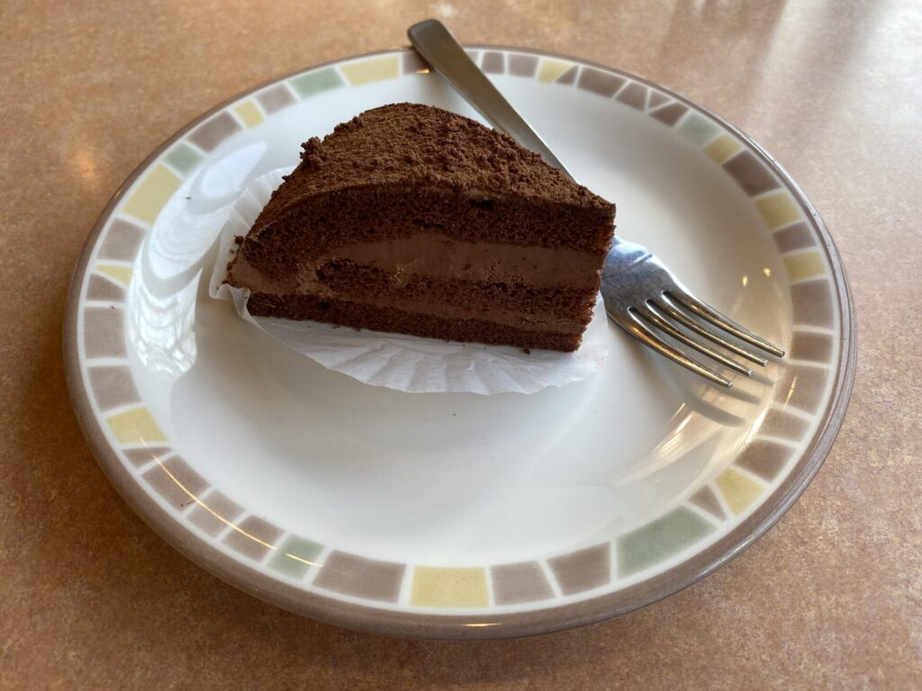 サイゼリヤのチョコレートケーキ