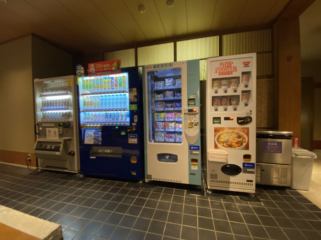 ホテル湯西川の自動販売機