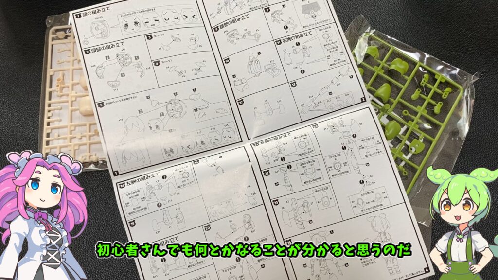 ずんだもんプラフィアの説明書。初診者向けの作りになっています