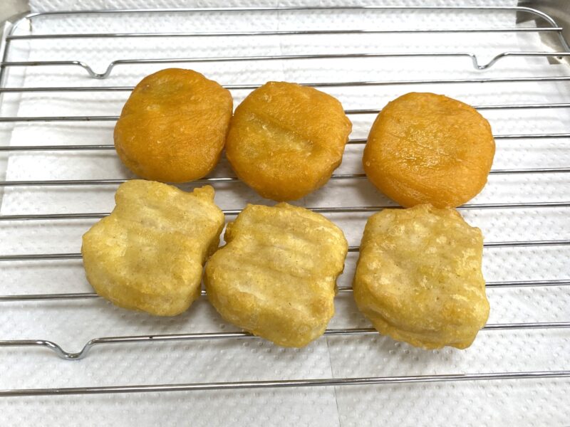 揚げたての業務スーパーのチキンナゲット（国産と中国産）