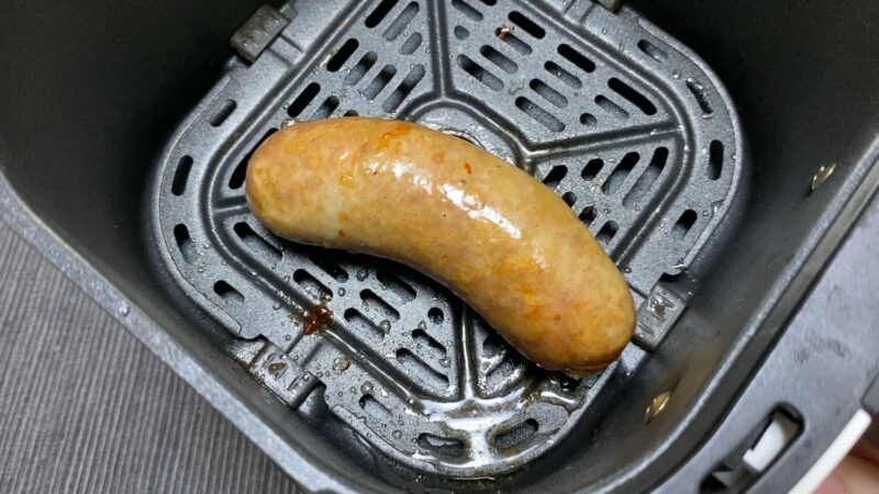 ノンフライヤーで焼き上げた「こだわり生フランク」