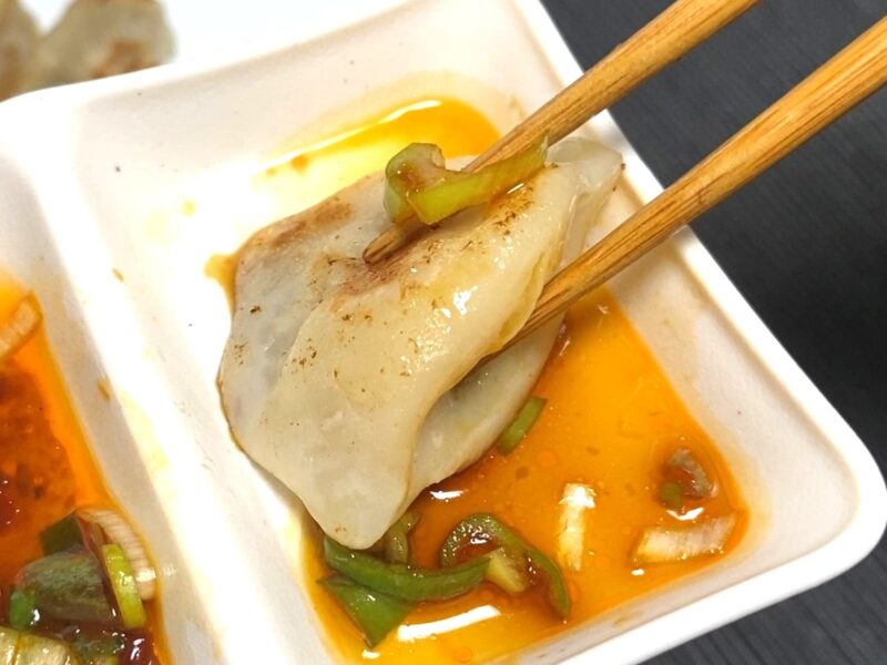 業務スーパー 美味しい海老餃子 焼き餃子 餃子のタレ 酢醤油 ピリッ