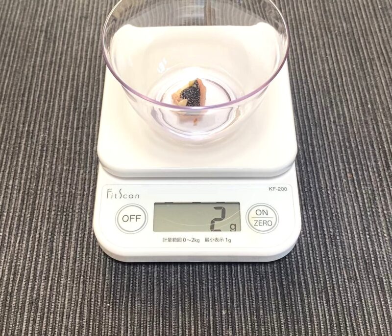 冷凍たこ焼きのタコの大きさ比較 重さを測る実録レビュー