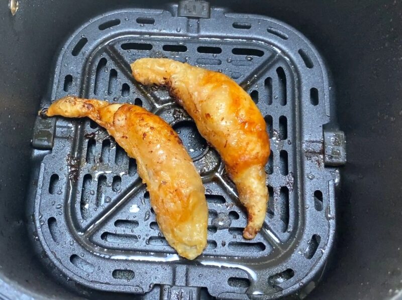 業務スーパー 鶏皮餃子 ノンフライヤー調理 180℃ 油なし パリパリ